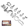 Non-Tarnish 430 Stainless Steel Cookie Cutters MUSI-PW0002-022-2