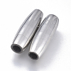 Tarnish Resistant 304 Stainless Steel Magnetic Clasps with Glue-in Ends STAS-D242-02P-A-1