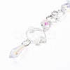 AB Color Plated Crystal Bullet Big Pendant Decorations HJEW-G019-03F-5