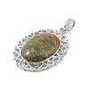 Natural Unakite Pendants G-A226-03P-03-2