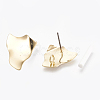 Brass Stud Earring Findings X-KK-S348-112-2