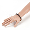 Natural Sandalwood Stretch Bracelets BJEW-JB03828-03-3