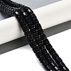 Natural Black Obsidian Beads Strands G-L604-E05-01-2