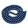Baking Painted Pearlized Glass Pearl Round Bead Strands HY-Q330-8mm-19A-2