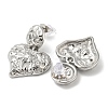 304 Stainless Steel Micro Pave Cubic Zirconia Dangle Stud Earrings EJEW-P253-03P-2