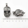 Retro Men's Halloween Jewelry 304 Stainless Steel Big Skull Pendants STAS-O044-40-3