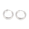 Tarnish Resistant 304 Stainless Steel Huggie Hoop Earrings EJEW-F111B-21mm-P-1