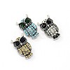 Alloy Rhinestone Jewelry Snap Buttons X-SNAP-F003-14-NR-1