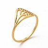 304 Stainless Steel Hollow Out Butterfly Wing Finger Ring for Women RJEW-K239-13G-3
