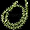 Faceted Glass Round Beads Strands X-GF6MMC09-2
