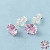 Cubic Zirconia Diamond Stud Earrings STER-M105-01C-S-1