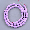 Spray Painted Non-magnetic Synthetic Hematite Beads Strands G-T116-17-09-2