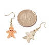 Christmas Theme Alloy Enamel Dangle Earrings EJEW-JE05830-02-3