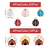 32Pcs 8 Style Alloy Enamel Pendants ENAM-SZ0002-81-2