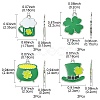 8Pcs 4 Style Saint Patrick's Day Theme Alloy Enamel Pendants ENAM-FS0001-72-4