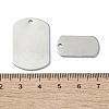 Non-Tarnish 201 Stainless Steel Stamping Blank Tag Pendants STAS-C097-43P-3