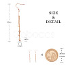 SHEGRACE Titanium Steel Chain Tassel Earrings JE882A-4
