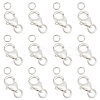 GOMAKERER 12Pcs 3 Styles 925 Sterling Silver Lobster Claw Clasps STER-GO0001-03-1