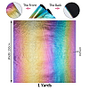 Rainbow Gradient Imitation Leather Fabric AJEW-WH0314-291A-2