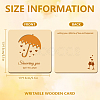 Wooden Commemorative Cards WOOD-WH0040-010-2