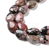 Natural Rhodonite Beads Strands G-K357-A17-01-4