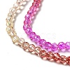 Transparent Gradient Color Glass Beads Strands X1-GLAA-H021-01B-10-3