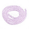 Electroplate Glass Beads Strands X-EGLA-A034-T6mm-A22-2