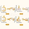 12Pcs 4 Style Alloy Glass Charms FIND-SZ0002-85-2