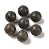 Natural Pyrite No Hole Sphere Beads G-K353-04D-40-1