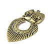 Tibetan Style Alloy Pendant Rhinestone Settings TIBEP-L021-03AB-2