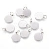 Non-Tarnish 304 Stainless Steel Charms STAS-I124-02C-P-1