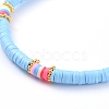 Handmade Polymer Clay Heishi Bead Stretch Bracelets BJEW-JB05077-05-3