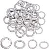 Unicraftale 40Pcs 2 Style 304 Stainless Steel Linking Rings STAS-UN0022-16P-1