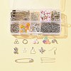 DIY Safety Pin Brooch Earring Making Kit DIY-FS0004-32-1