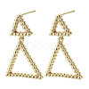 Brass Dangle Stud Earring KK-N232-106G-NF-4