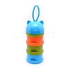 PP Plastic Pet Portable Three Layer Snacks Box AJEW-WH0126-75A-1