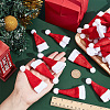 Mini Cloth Christmas Hat AJEW-WH0001-70-3