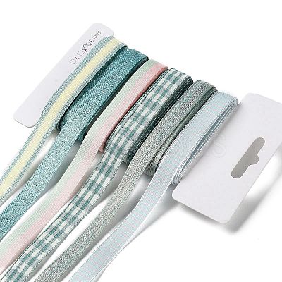 18 Yards 6 Styles Polyester Ribbon SRIB-Q022-F01-1