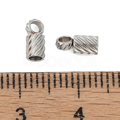 Tarnish Resistant 304 Stainless Steel Cord Ends STAS-Z084-07P-01-1