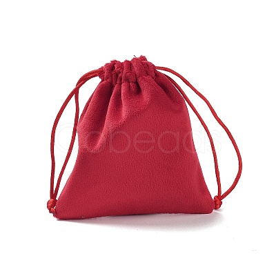 Velvet Jewelry Drawstring Storage Pouches ABAG-P013-02B-1