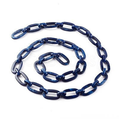 Handmade Acrylic Cable Chains AJEW-JB00956-1