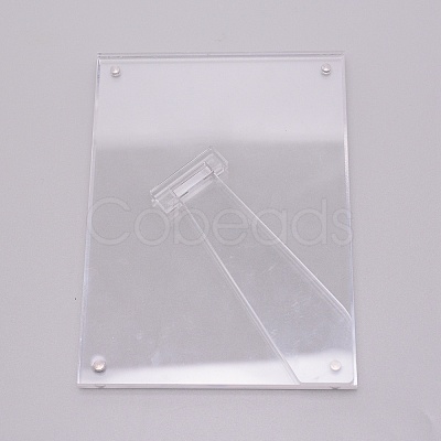 Acrylic Photo Frame Stand DJEW-WH0011-64B-1