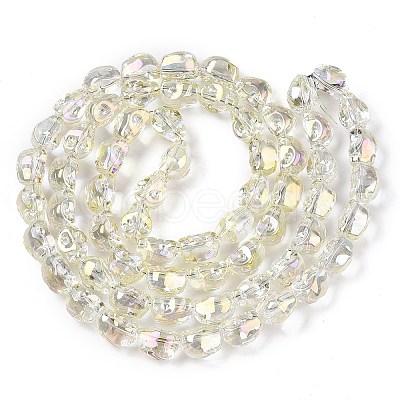 Electroplate Glass Beads Strands EGLA-T021-09D-1