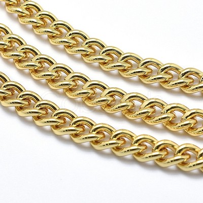 3.28 Feet Eco-Friendly Brass Cuban Link Chains X-KK-P155-57G-NR-1