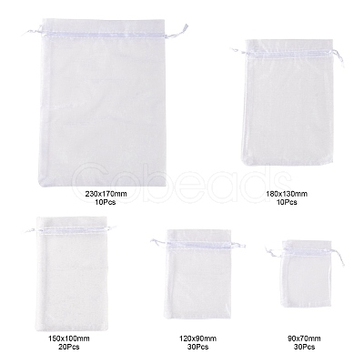 5 Style Organza Gift Bags with Drawstring OP-LS0001-01B-1