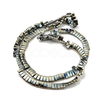 Electroplated Non-magnetic Synthetic Hematite Beads Strands G-G089-A02-18-1