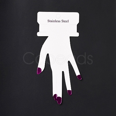 Hand Shaped Cardboard Paper Bracelet Display Cards CDIS-F004-01A-1