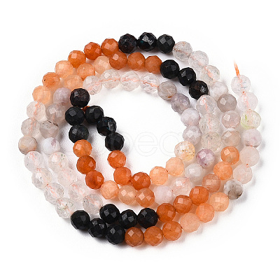 Natural & Synthetic Mixed Gemstone Beads Strands G-D080-A01-01-19-1