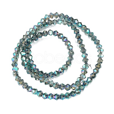 Transparent Electroplate Glass Beads Strands EGLA-A039-T3mm-UA12-1