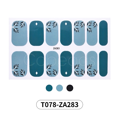 Glitter Nail Wraps Polish Decal Strips MRMJ-T078-ZA283-1